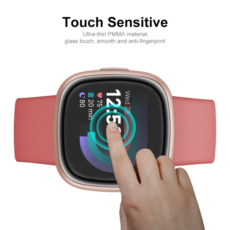 10 PCS For Fitbit Versa 4 / Sense 2 ENKAY 3D Full Coverage Soft PC Edge + PMMA HD Screen Protector Film