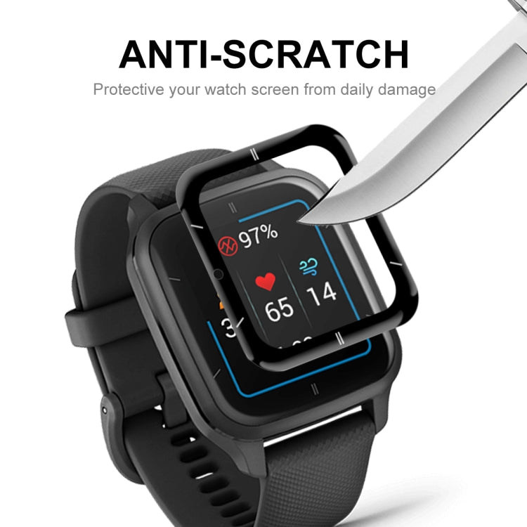 2 PCS Compatible with Garmin Venu SQ 2 ENKAY 3D Full Coverage Soft PC Edge + PMMA HD Screen Protector Film(Sport Version)