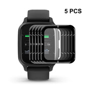 5 PCS Compatible with Garmin Venu SQ 2 ENKAY 3D Full Coverage Soft PC Edge + PMMA HD Screen Protector Film(Sport Version)