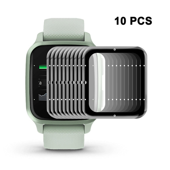 10 PCS Compatible with Garmin Venu SQ 2 ENKAY 3D Full Coverage Soft PC Edge + PMMA HD Screen Protector Film(Music Version)