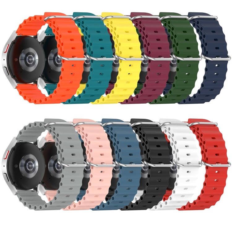 For Xiaomi MI Watch Color 22mm Ocean Style Silicone Solid Color Watch Band(Wine Red)