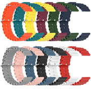 For Xiaomi MI Watch Color 22mm Ocean Style Silicone Solid Color Watch Band(Wine Red)