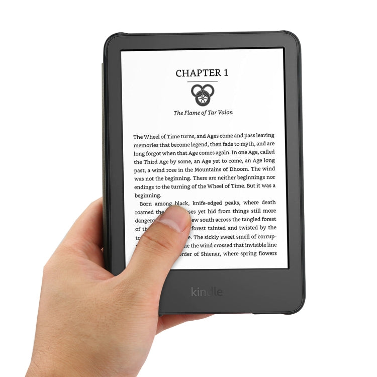 For Amazon Kindle 2022 Gen11 ENKAY Custer Texture Leather Smart Case(Black)