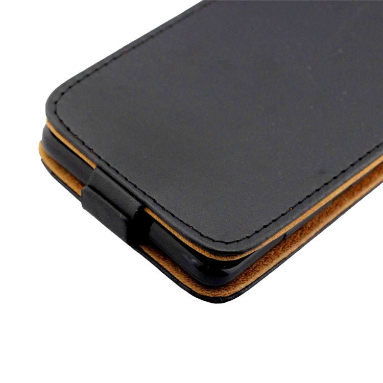 For iPhone 14 Vertical Flip Leather Phone Case with Card Slot(Black)