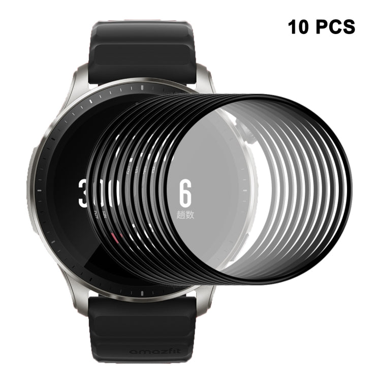 10pcs For Amazfit GTR 4 ENKAY 3D Full Coverage Soft PC Edge + PMMA HD Screen Protector Film