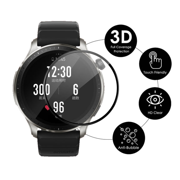 10pcs For Amazfit GTR 4 ENKAY 3D Full Coverage Soft PC Edge + PMMA HD Screen Protector Film