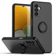 Ring Kickstand Silicone Phone Case For Samsung Galaxy A14 5G(Black) - Galaxy Phone Cases by PMC TechLife | Online Shopping South Africa | PMC TechLife
