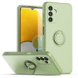 Ring Kickstand Silicone Phone Case For Samsung Galaxy A14 5G(Mint Green) - Galaxy Phone Cases by PMC TechLife | Online Shopping South Africa | PMC TechLife