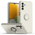 Ring Kickstand Silicone Phone Case For Samsung Galaxy A14 5G(Antique White) - Galaxy Phone Cases by PMC TechLife | Online Shopping South Africa | PMC TechLife