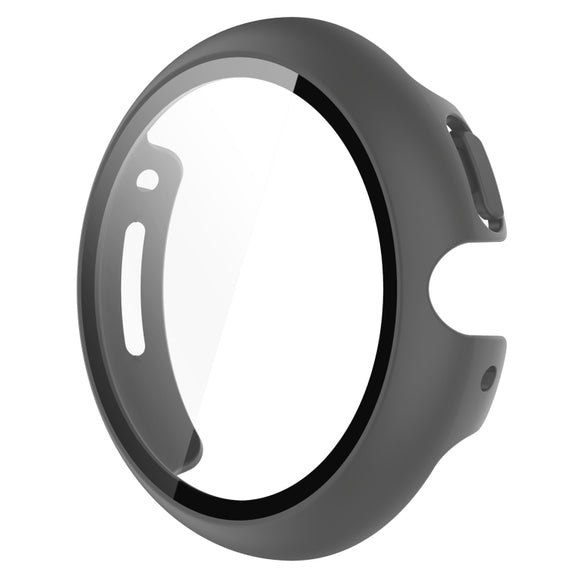For Google Pixel Watch Tempered Glass Film PC Watch Case(Gray)