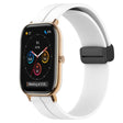 For Amazfit GTS 20mm Solid Color Magnetic Clasp Silicone Watch Band(White) - free shipping - PMC TechLife - Order now!