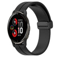 Compatible with Garmin Venu 2 Plus 20mm Solid Color Magnetic Clasp Silicone Watch Band(Black) - free shipping - PMC TechLife - Order now!