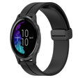 Compatible with Garmin Venu 20mm Solid Color Magnetic Clasp Silicone Watch Band(Black) - free shipping - PMC TechLife - Order now!