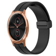 Compatible with Garminmove Luxe 20mm Solid Color Magnetic Clasp Silicone Watch Band(Black) - free shipping - PMC TechLife - Order now!