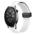 For Amazfit GTR 4 22mm Solid Color Magnetic Clasp Silicone Watch Band(White) - free shipping - PMC TechLife - Order now!
