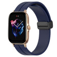 For Amazfit 3 22mm Solid Color Magnetic Clasp Silicone Watch Band(Midnight Blue) - free shipping - PMC TechLife - Order now!