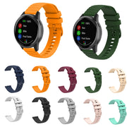 For Huawei Watch 3 22mm Wavy Dot Pattern Solid Color Silicone Watch Band(Pink)