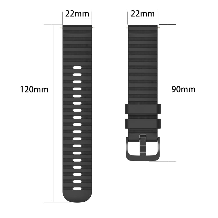 For Honor Magic Watch 2 46mm 22mm Wavy Dot Pattern Solid Color Silicone Watch Band(Beige)
