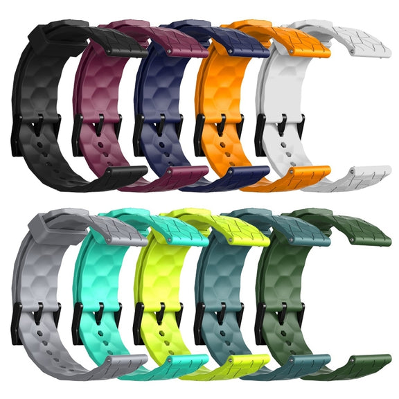 For Huawei Watch GT3 46mm 22mm Football Pattern Solid Color Silicone Watch Band(Army Green)