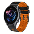 For Amazfit GTR 3 22mm Perforated Two-Color Silicone Watch Band(Black+Orange) - free shipping - PMC TechLife - Order now!