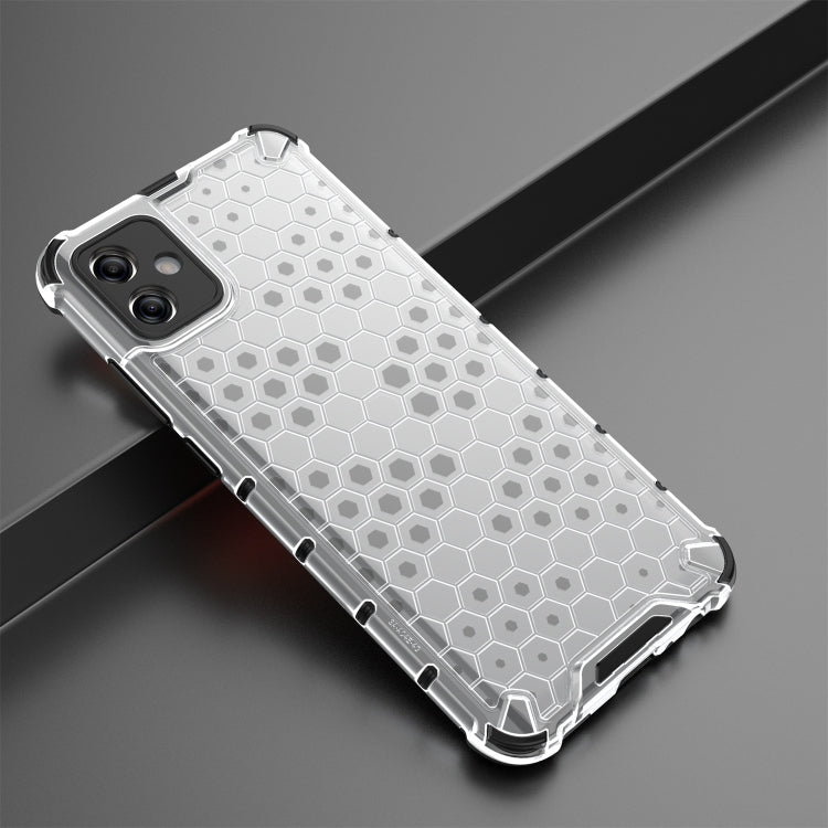 For Samsung Galaxy A04e 4G Honeycomb Phone Case(White)