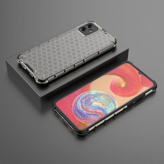 For Samsung Galaxy A04e 4G Honeycomb Phone Case(Black)