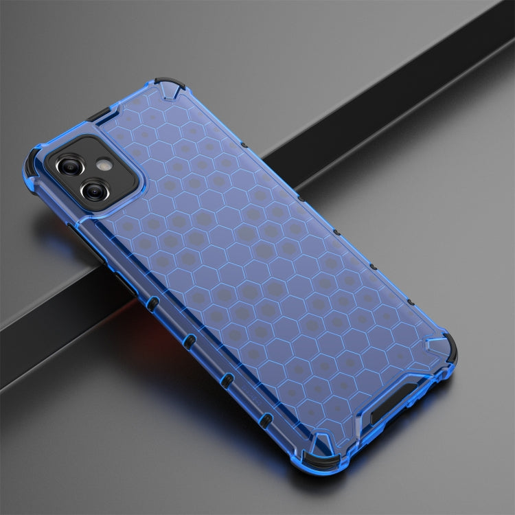 For Samsung Galaxy A04e 4G Honeycomb Phone Case(Blue)
