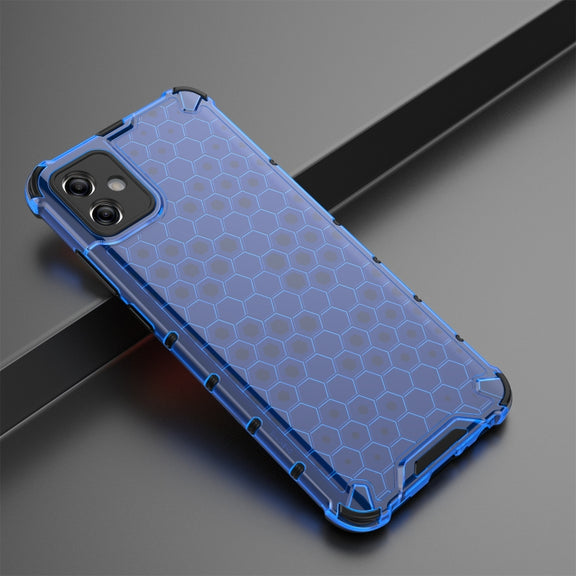 For Samsung Galaxy A04e 4G Honeycomb Phone Case(Blue)