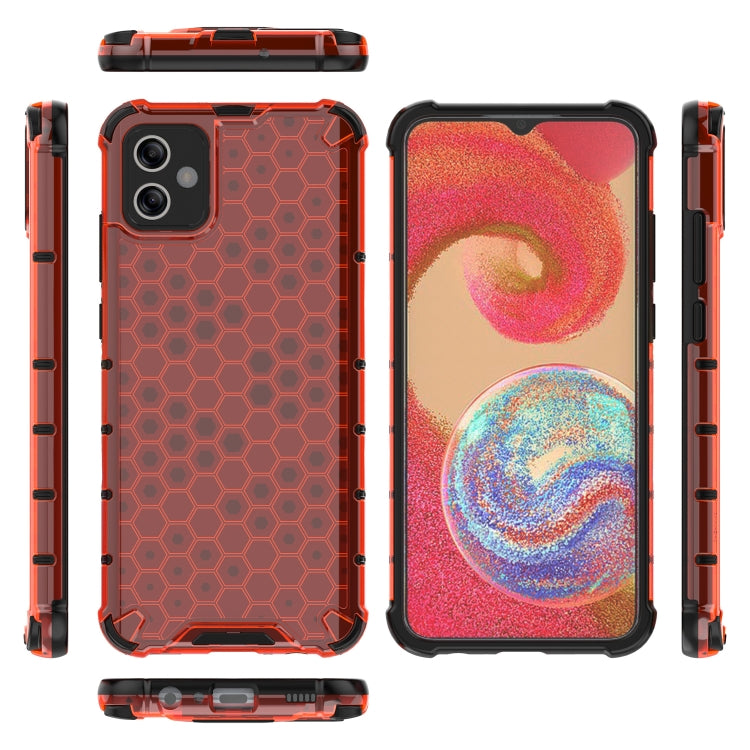 For Samsung Galaxy A04e 4G Honeycomb Phone Case(Red)