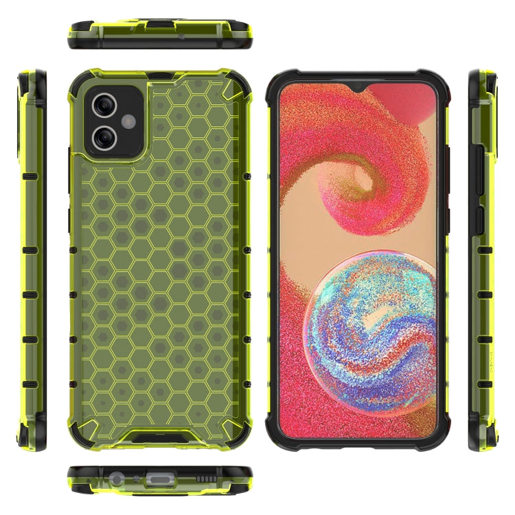 For Samsung Galaxy A04e 4G Honeycomb Phone Case(Green)