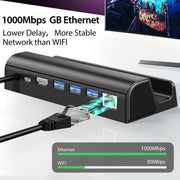 For Steam Deck Expansion Dock Charging Dock Charging Dock HDMI Gigabit Network Port Converter