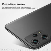 For Xiaomi Redmi Note 12 Pro 5G China MOFI Micro Frosted PC Ultra-thin Hard Case(Black)