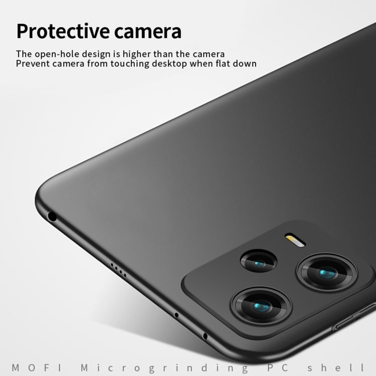 For Xiaomi Redmi Note 12 Pro 5G China MOFI Micro Frosted PC Ultra-thin Hard Case(Black)