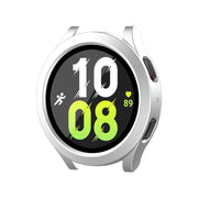For Samsung Galaxy Watch4/5 40mm ENKAY Hat-Prince Water-resistant Full Coverage PC Frame + 9H Tempered Glass Case(Matte Silver)