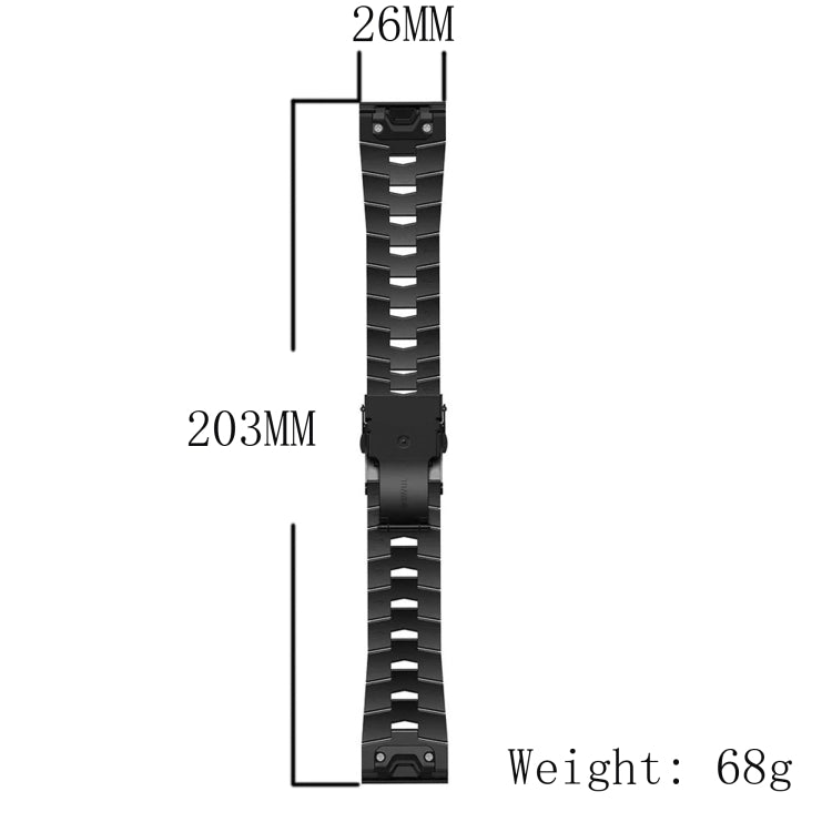 Compatible with Garmin Enduro 2 26mm Titanium Alloy Quick Release Watch Band(Titanium Gray)