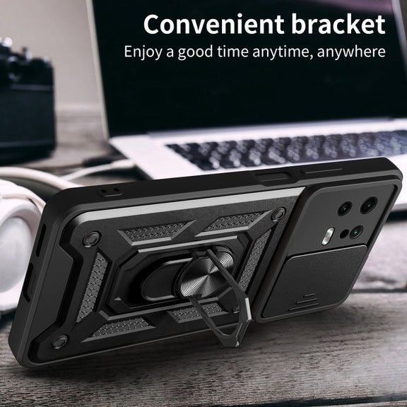 For Xiaomi 13 Sliding Camera Cover Design Phone Case(Rose Gold)