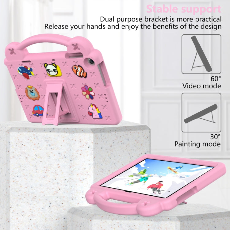 For Lenovo Tab M10 3rd Gen TB328FU / TB328XU 2022 10.1 Handle Kickstand Children EVA Shockproof Tablet Case(Pink)