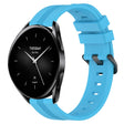 For Xiaomi Watch S2 42mm 22mm Concave Striped Slicone Watch Band(Sky Blue)