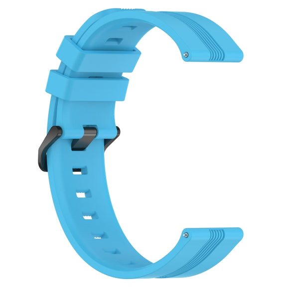 For Xiaomi MI Watch S1 22mm Concave Striped Slicone Watch Band(Sky Blue)