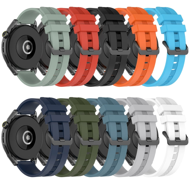 For Xiaomi MI Watch S1 22mm Concave Striped Slicone Watch Band(Sky Blue)