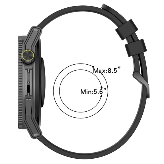 For Xiaomi MI Watch S1 22mm Concave Striped Slicone Watch Band(Sky Blue)