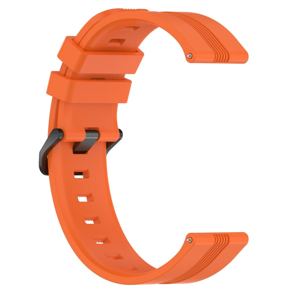 For Xiaomi MI Watch Color 22mm Concave Striped Slicone Watch Band(Orange)