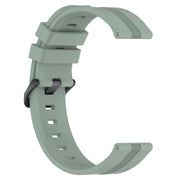 For Huawei GT2 Pro 22mm Concave Striped Slicone Watch Band(Grayish Green)