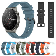 For Huawei GT2 Pro 22mm Concave Striped Slicone Watch Band(Black)