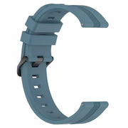 Compatible with Garmin Venu 2 Plus 20mm Concave Striped Slicone Watch Band(Rock Cyan)