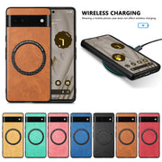For Google Pixel 6A Solid Color Leather Phone Case(Brown)