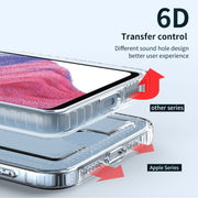 For Samsung Galaxy A54 5G Card Bag Shockproof Transparent Phone Case(Transparent)