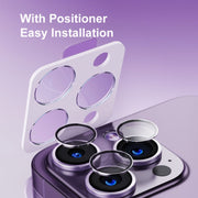 For iPhone 14 / 14 Plus ENKAY Hat-Prince Tempered Individual Ring Camera Glass Film with Positioner