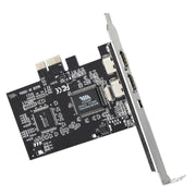 PCI-E 3 Ports 1394a 1394b Firewire Expansion Card 2 x 6 Pin + 1 x 4 Pin for Desktop PC