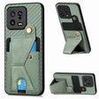 For Xiaomi 13 Carbon Fiber Wallet Flip Card Holder Phone Case(Green) - free shipping - PMC TechLife - Order now!